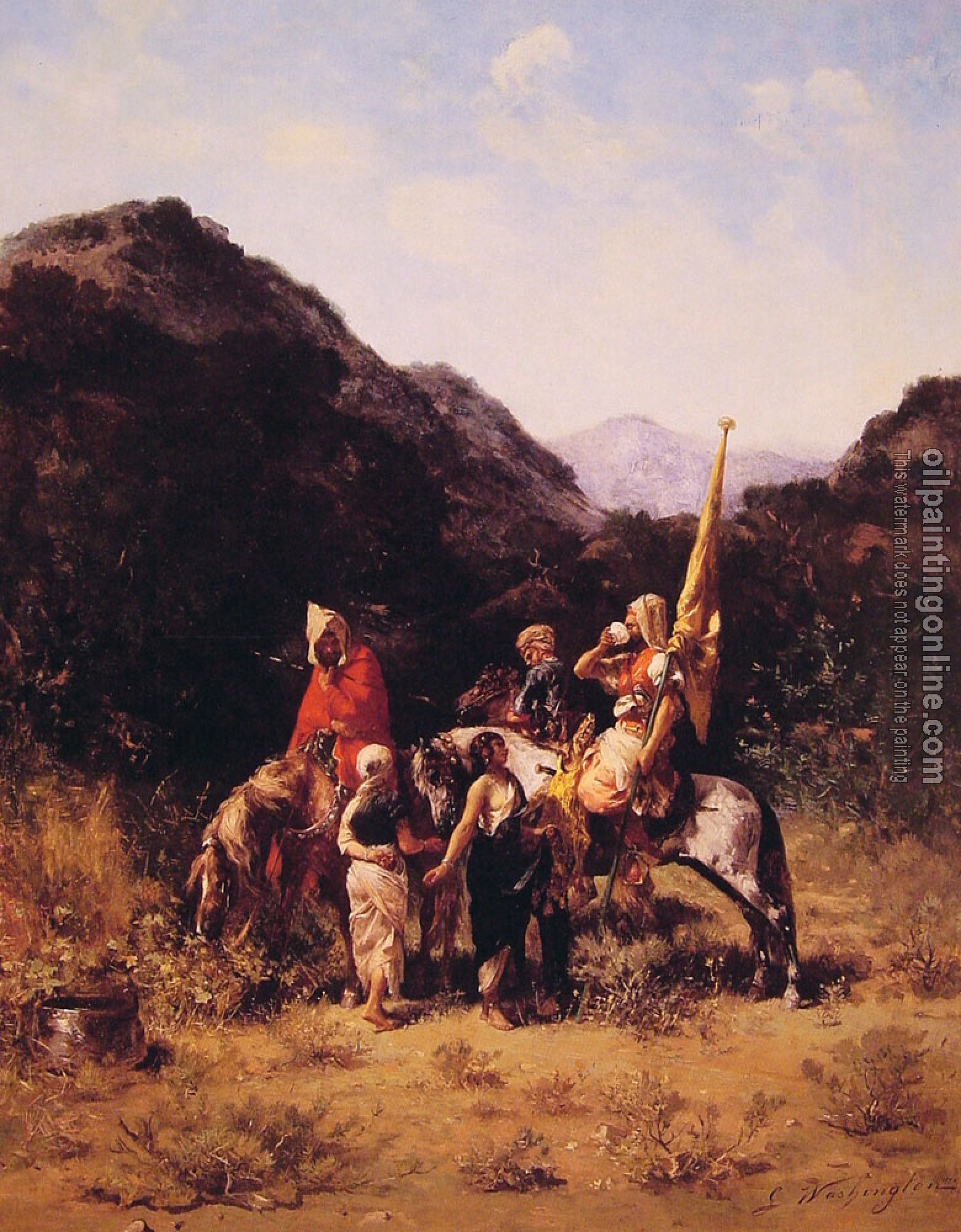 Washington, Georges - Riders in the Mountain